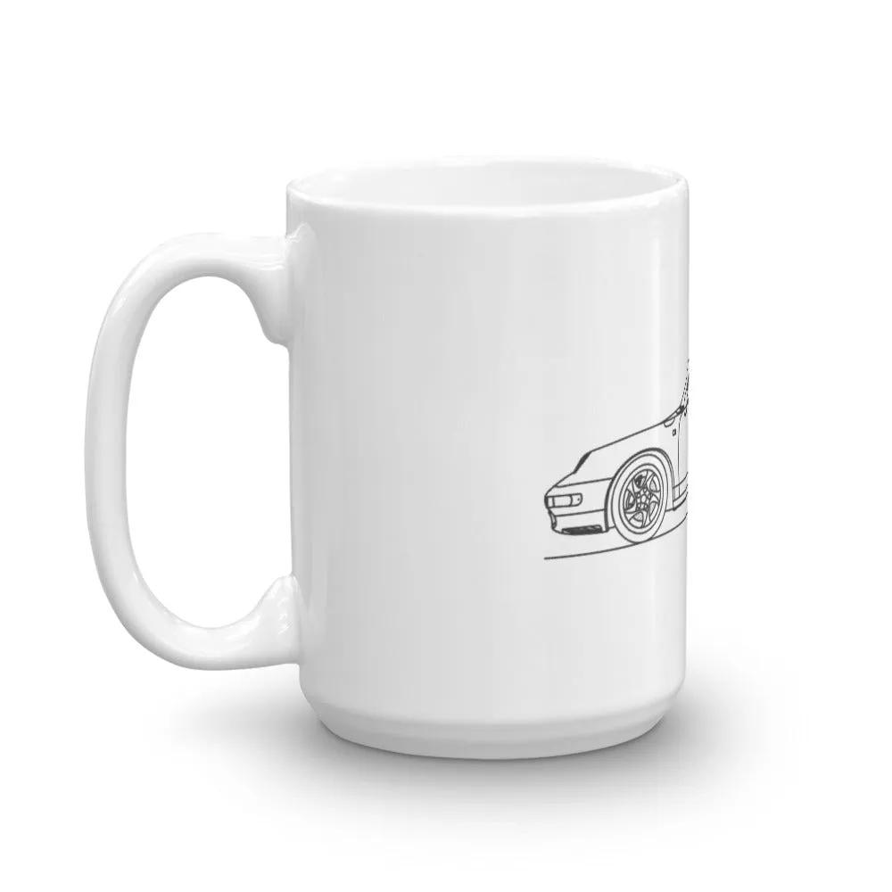 Porsche 911 993 Carrera Silhouette Mug
