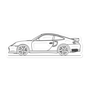 Porsche 911 996 Turbo Outline Sticker