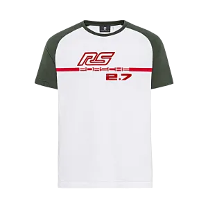 Porsche Mens T-Shirt (Green) - Carrera RS 2.7