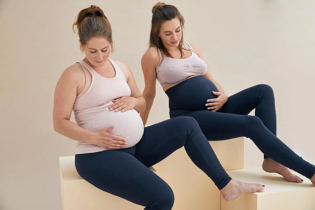 Prenatal Yoga Leggings - Navy Blue