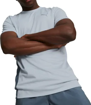 Puma Favourite Short Sleeve Mens Running Top - Grey