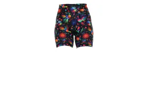 Rainbow Rainforest Mid Shorts with pockets