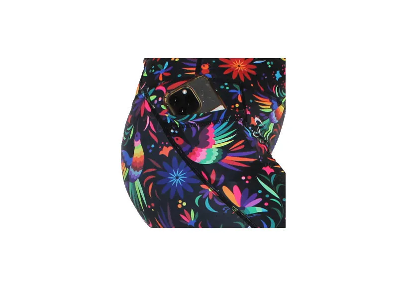 Rainbow Rainforest Mid Shorts with pockets