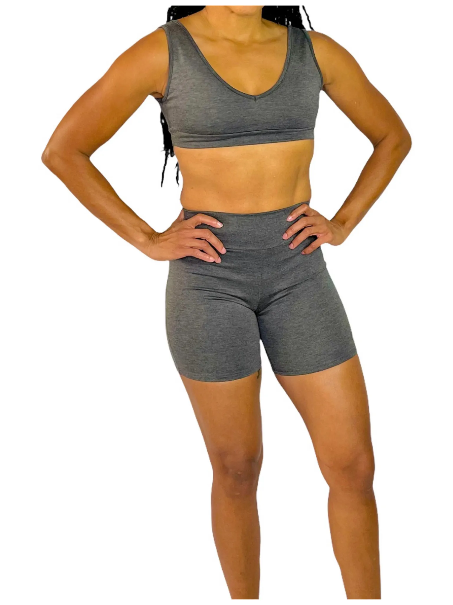 Raven - Charcoal Sports Bra TN-141
