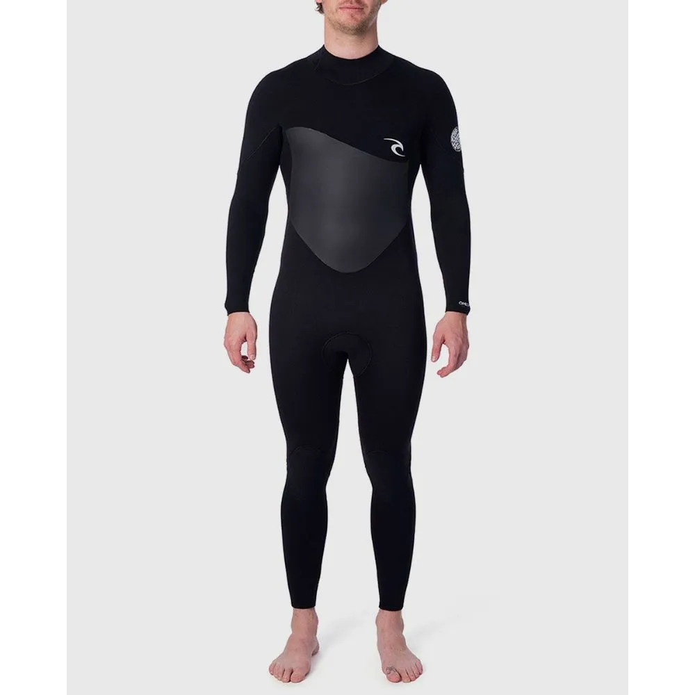 RIP CURL OMEGA 3/2 BACK ZIP BLACK