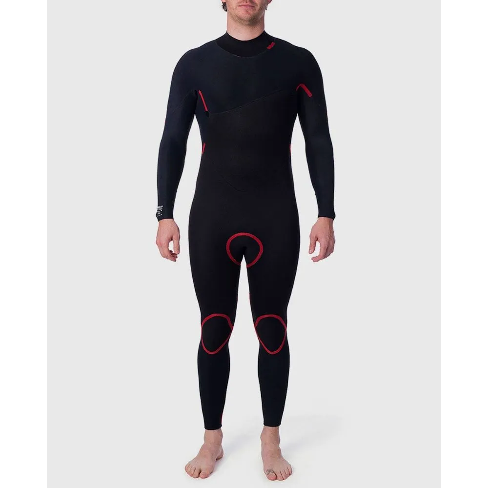 RIP CURL OMEGA 3/2 BACK ZIP BLACK