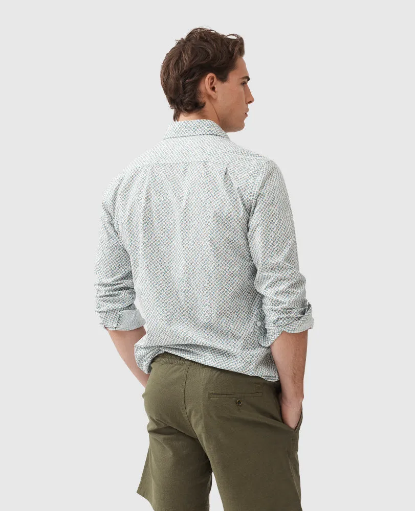 Rodd & Gunn Underwood Print Pattern LS Woven Shirt
