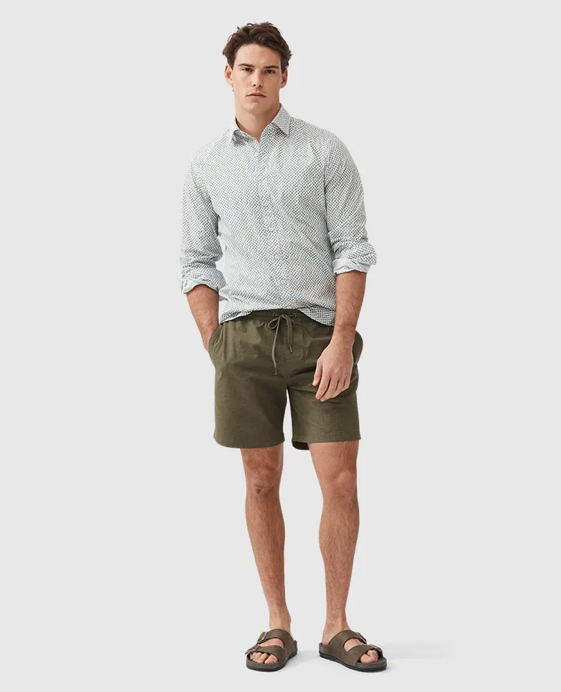 Rodd & Gunn Underwood Print Pattern LS Woven Shirt