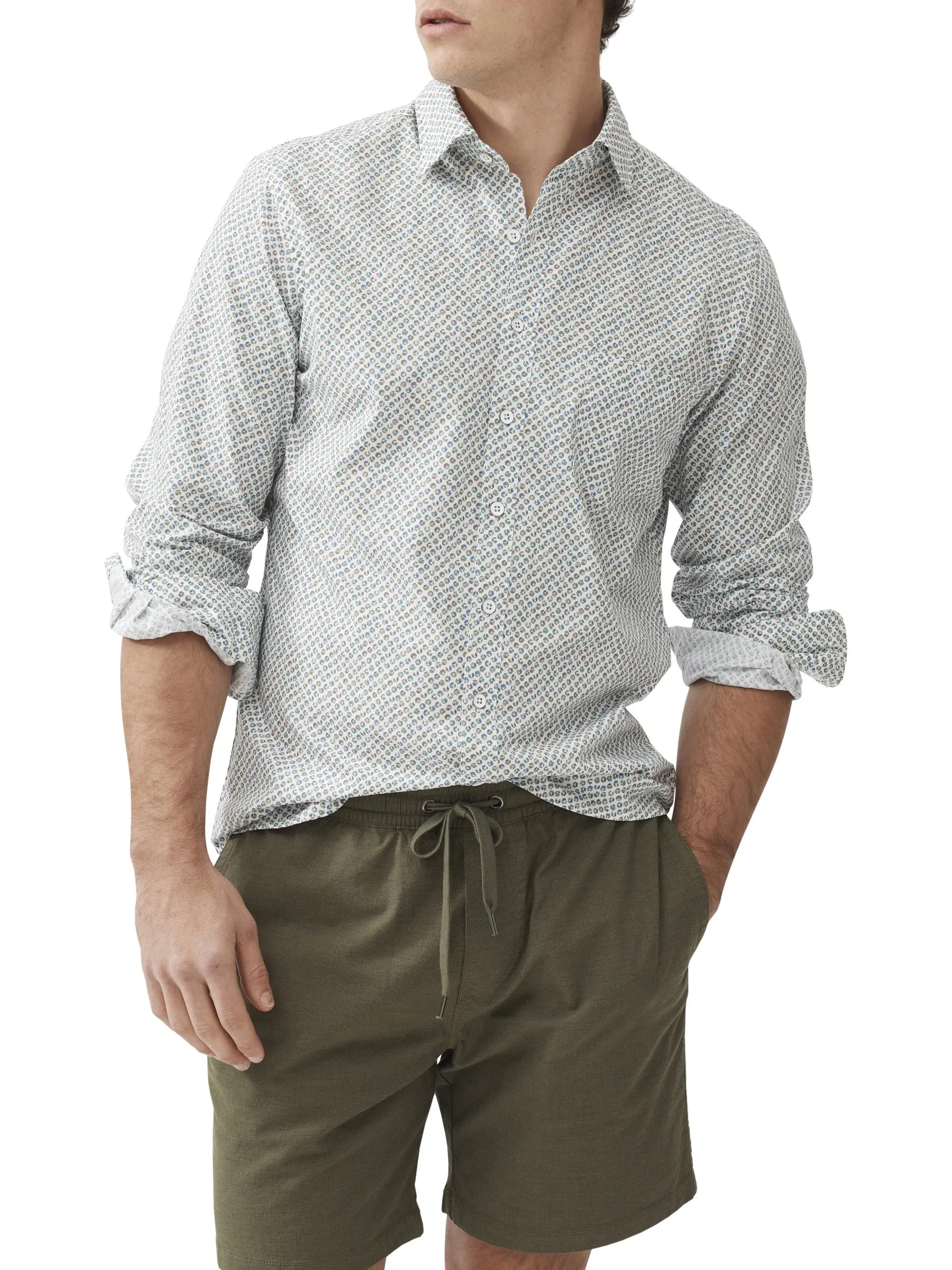 Rodd & Gunn Underwood Print Pattern LS Woven Shirt