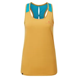 Ronhill Tech Revive Racer Vest (Womens) - Dark Gold/Azure