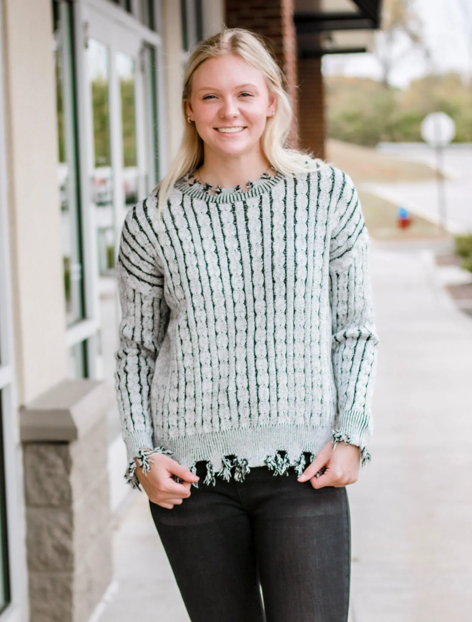 Running Behind Vintage Sweater