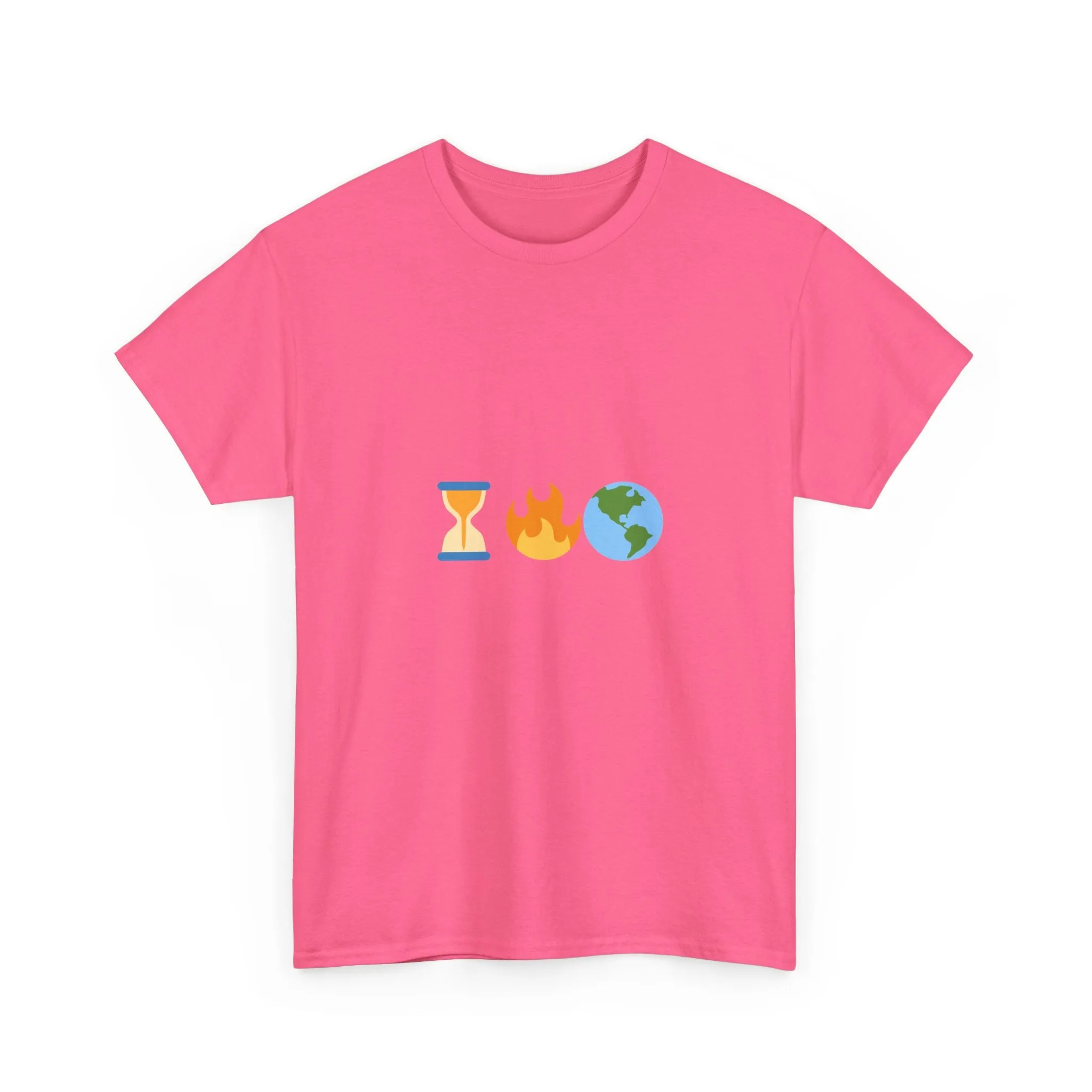 Running Out of Time Eco-Conscious Emoji Unisex Heavy Cotton Tee