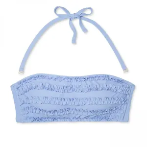 Shade & Shore Women's Ruffle Bandeau Bikini Top