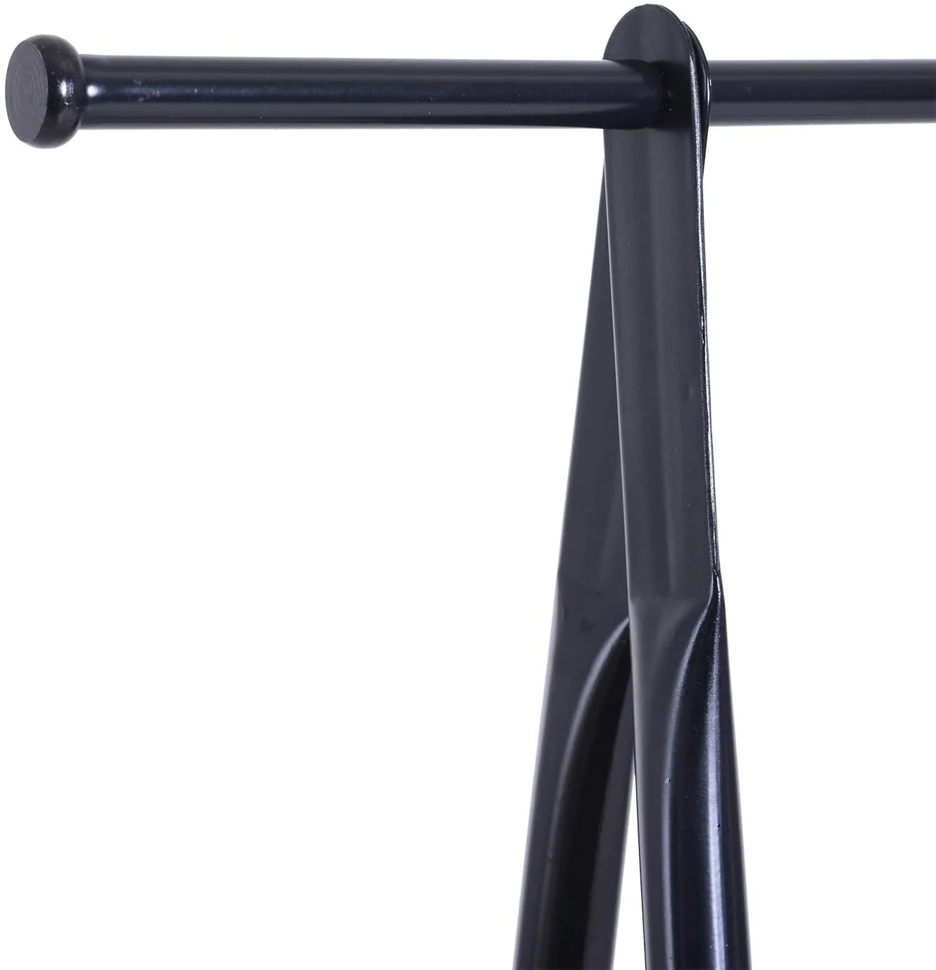 Sleek Steel Dressing Rail with Shoe Rack | Charcoal Grey | 1.5m  High