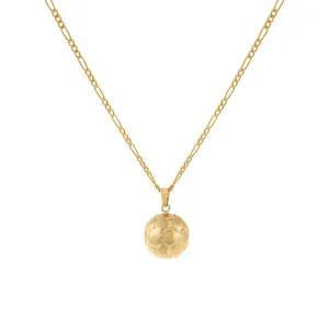 Soccer Ball Necklace 14K