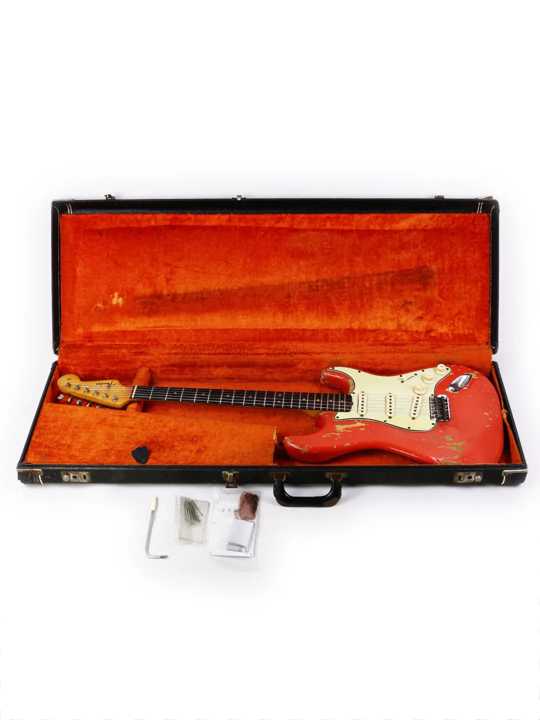 SOLD - Vintage Fender L Series Stratocaster – Fiesta Red – USA 1964