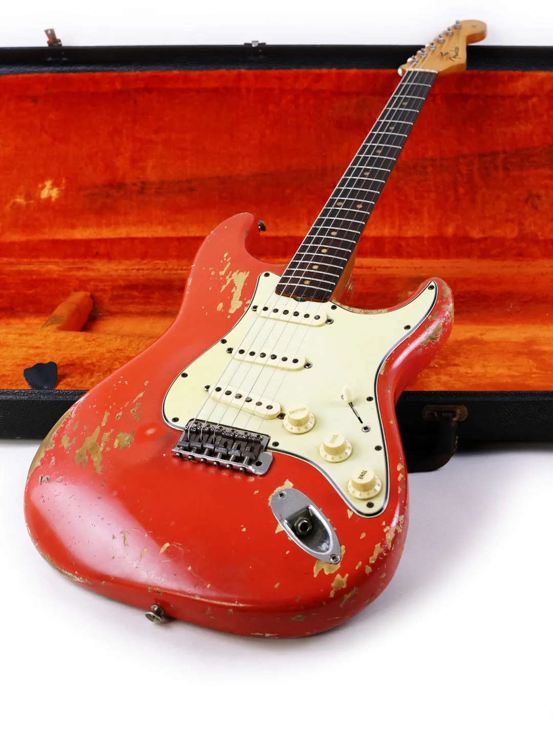 SOLD - Vintage Fender L Series Stratocaster – Fiesta Red – USA 1964