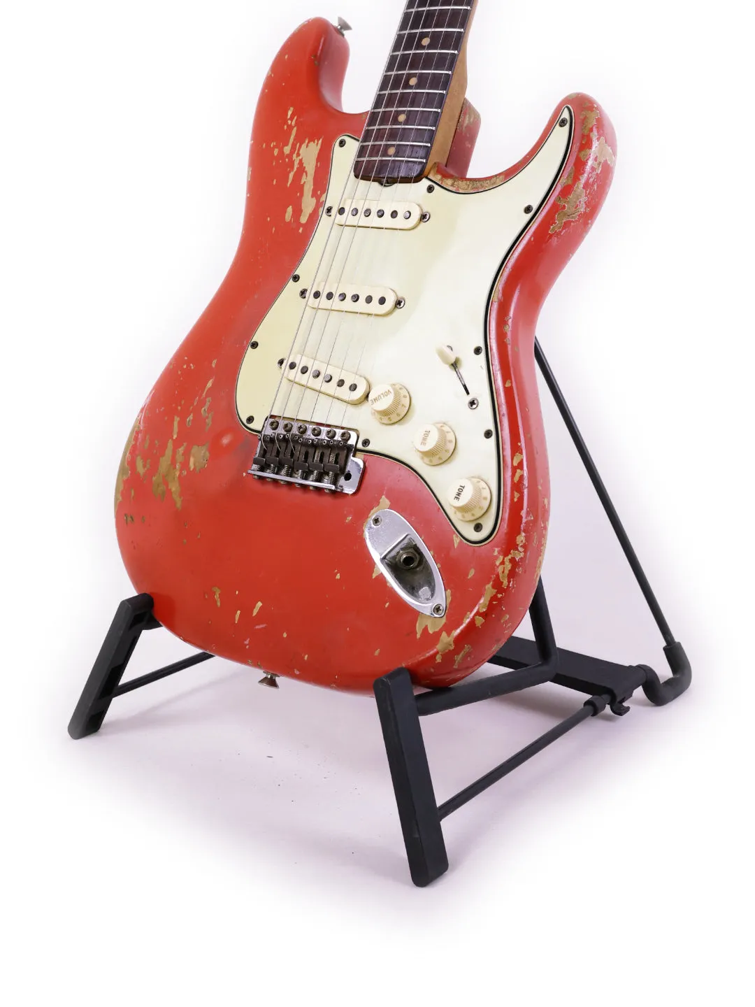 SOLD - Vintage Fender L Series Stratocaster – Fiesta Red – USA 1964