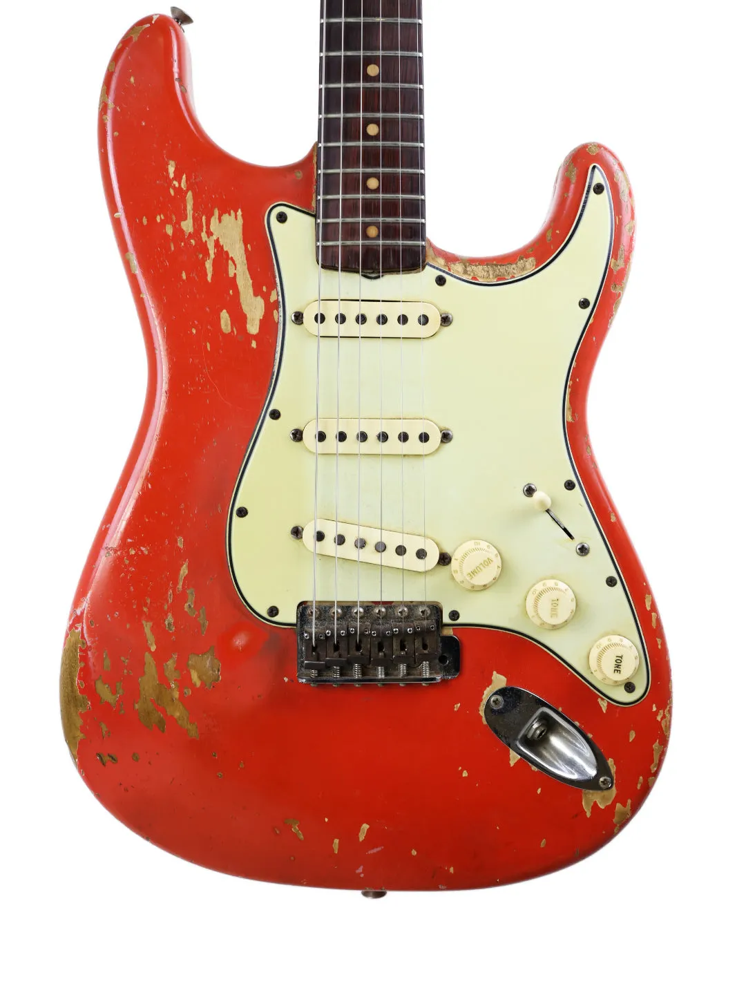 SOLD - Vintage Fender L Series Stratocaster – Fiesta Red – USA 1964