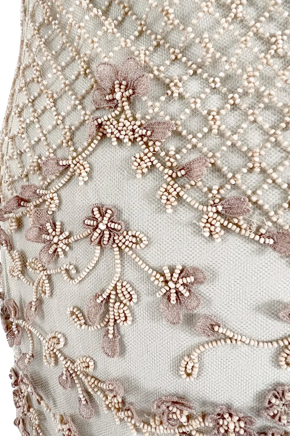 Spectacular Resort 2014 Valentino Fully Beaded Pale Pinky Nude Silk & Net Dress