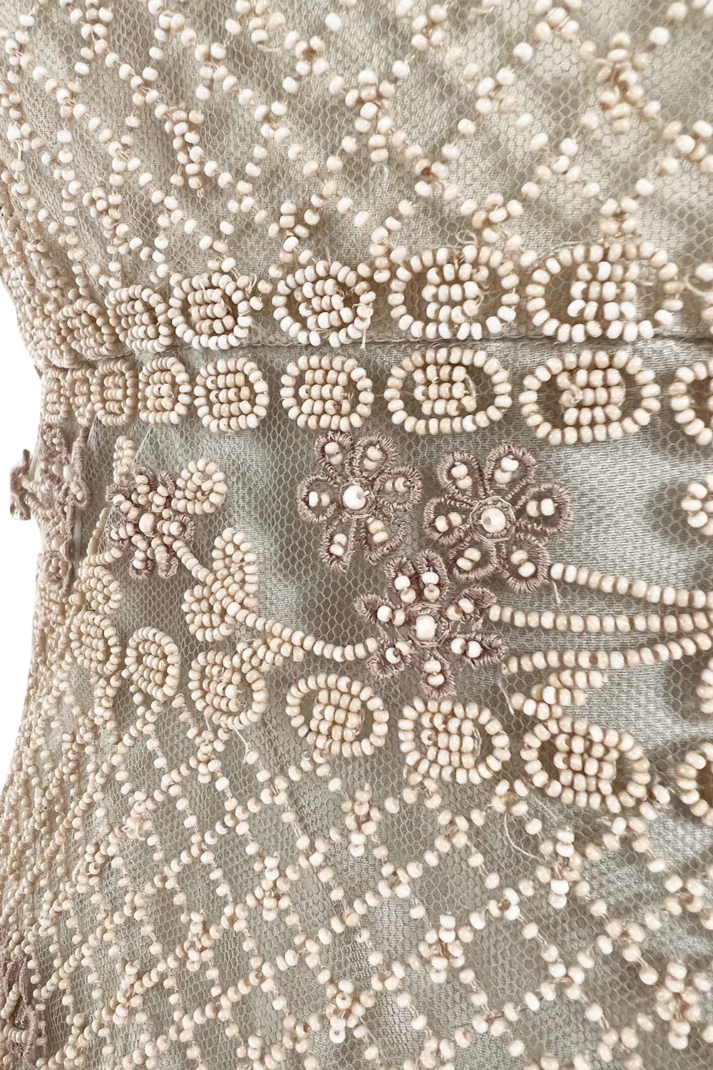 Spectacular Resort 2014 Valentino Fully Beaded Pale Pinky Nude Silk & Net Dress