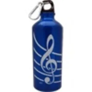 SPORTS BOTTLE ALUMINIUM TREBLE CLEF BLUE
