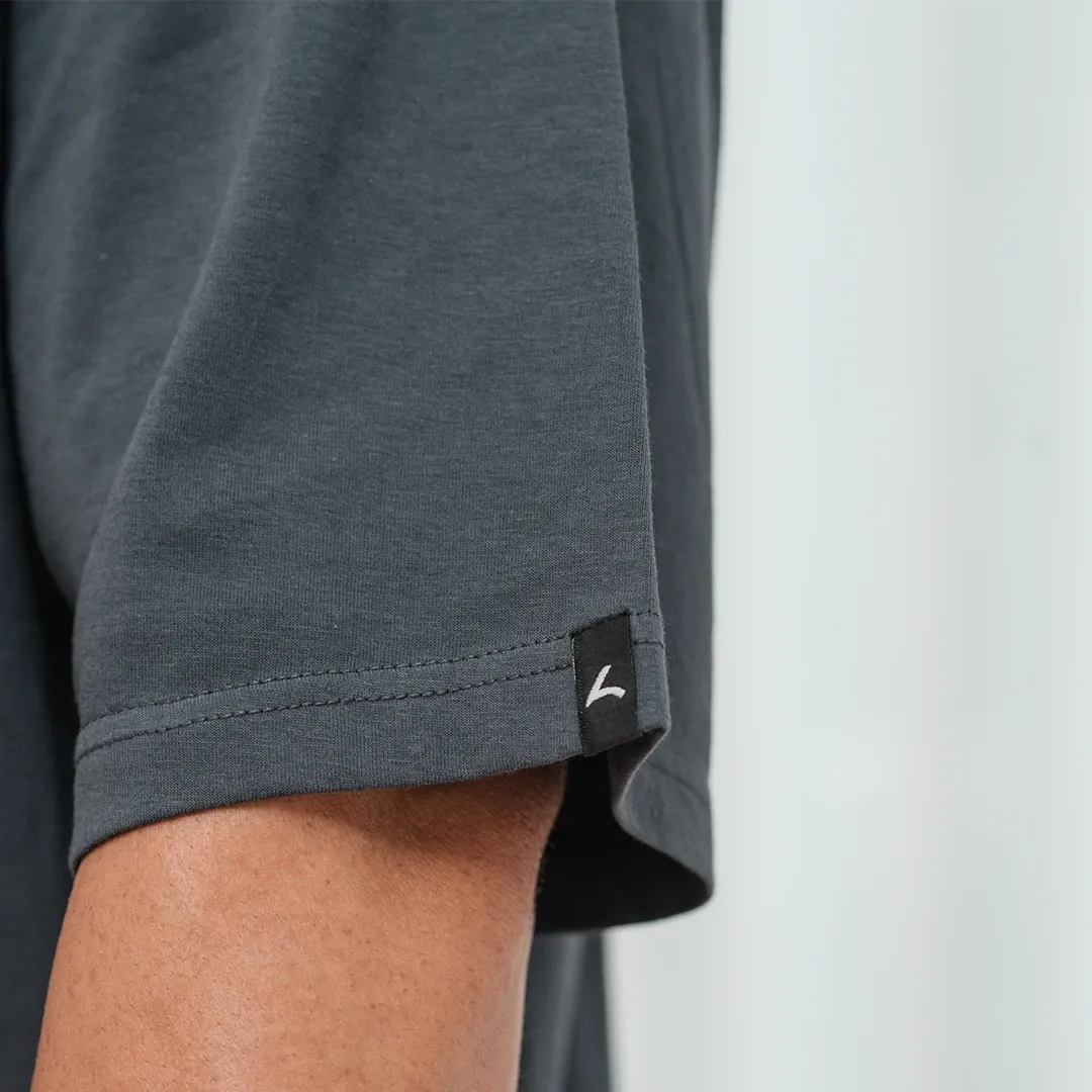 Sports Shirt Cotton Grey - Wide Fit