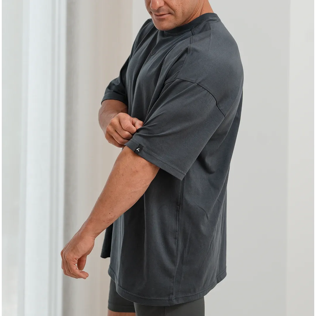 Sports Shirt Cotton Grey - Wide Fit
