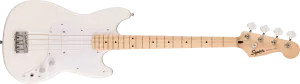 Squier Sonic Bronco Bass, Maple Fingerboard, White Pickguard, Arctic White