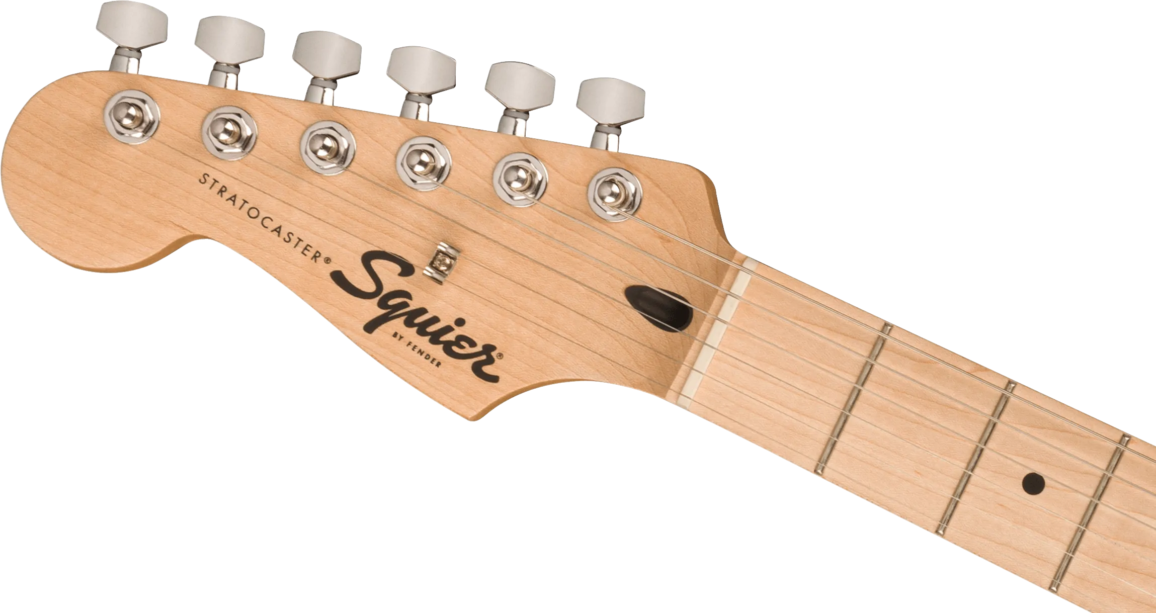 Squier Sonic Stratocaster Left-Handed, Maple Fingerboard, White Pickguard, Black