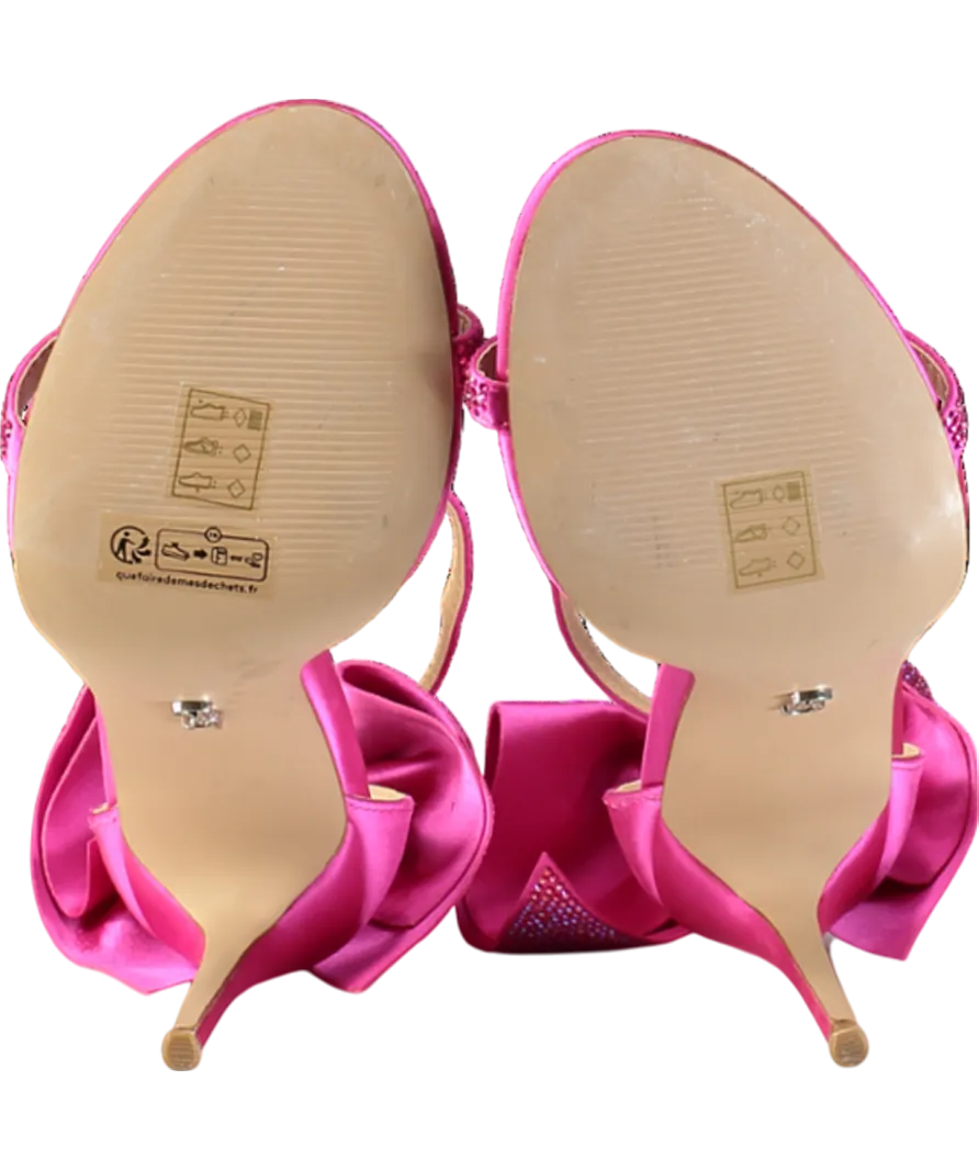 STEVE MADDEN Pink Bellarosa Magenta Sandal Heels UK 6 EU 39 👠