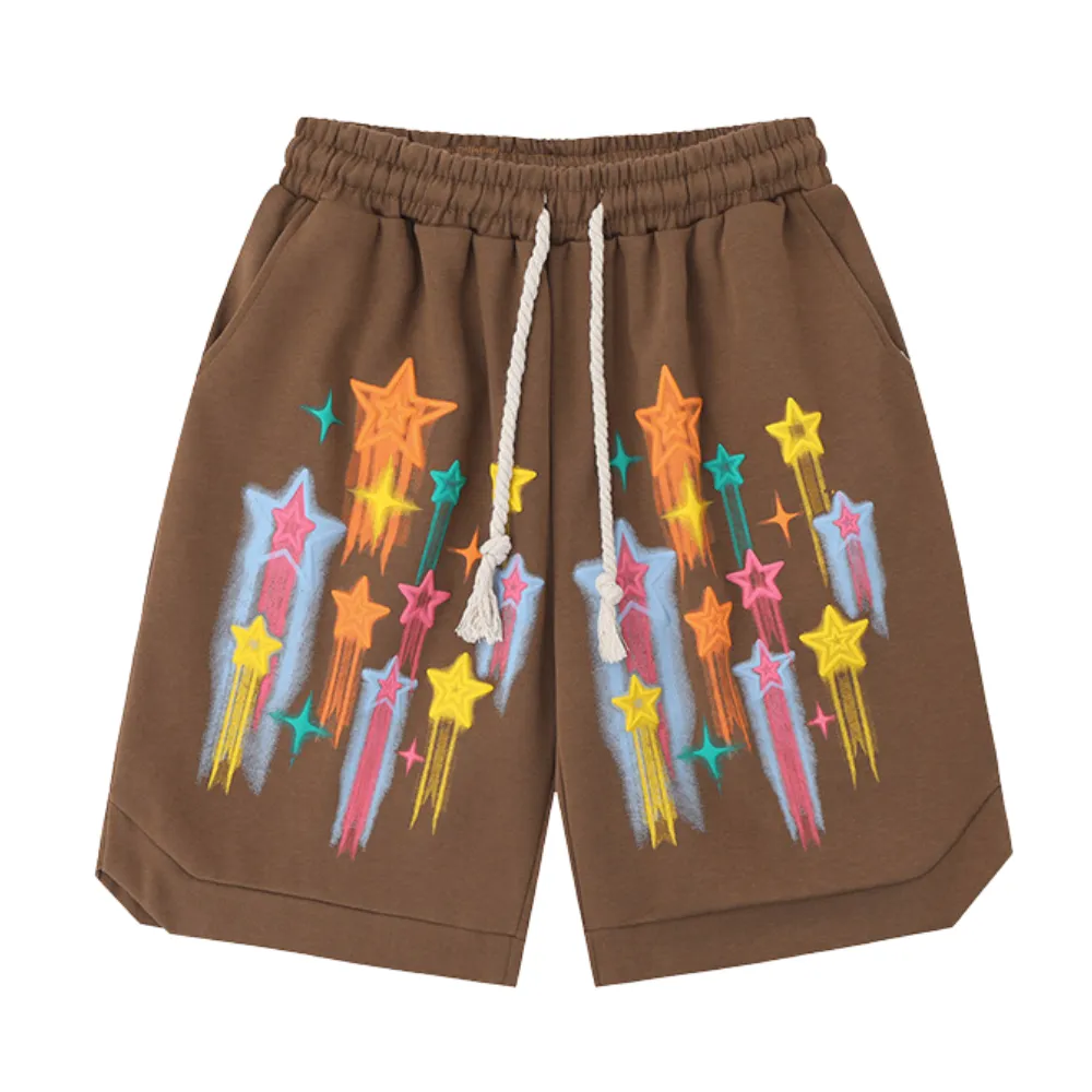 Street Pentagram Sports Cotton Shorts