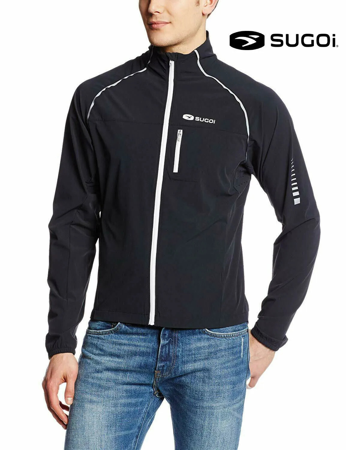 Sugoi Mens RSR Lightweight Sports Jacket - Black