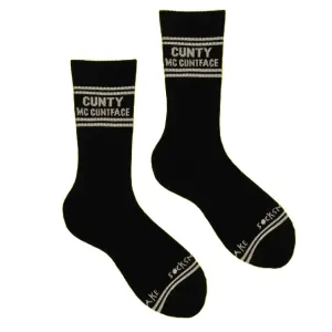 Sweary Sports Socks - Cunty Mc Cuntface