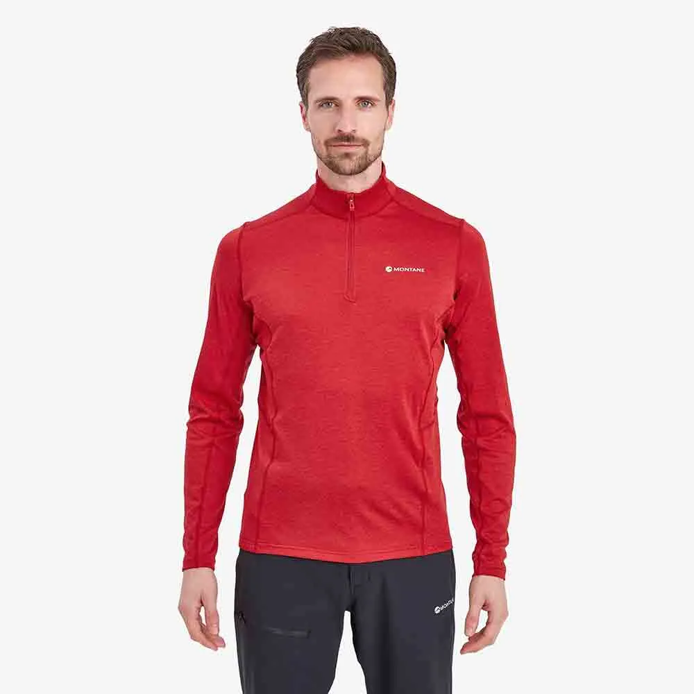 男裝高領拉鍊長袖快乾T恤 Men's Dart Zip Neck LS