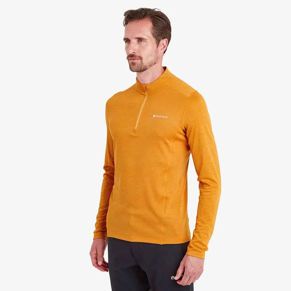 男裝高領拉鍊長袖快乾T恤 Men's Dart Zip Neck LS