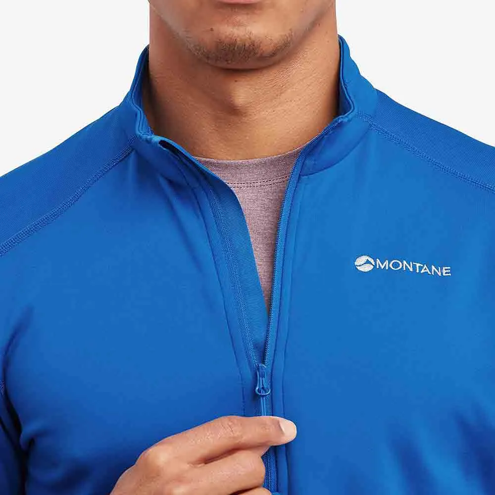 男裝高領拉鍊長袖快乾T恤 Men's Dart Zip Neck LS