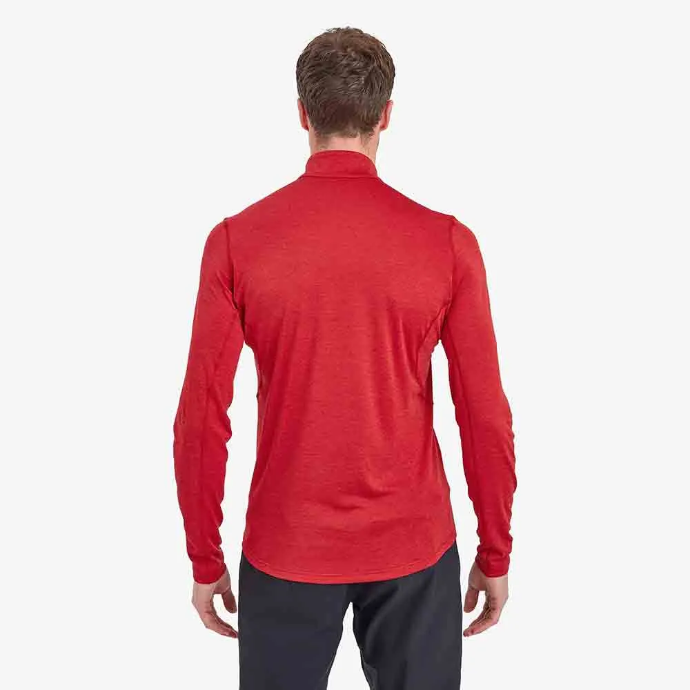 男裝高領拉鍊長袖快乾T恤 Men's Dart Zip Neck LS