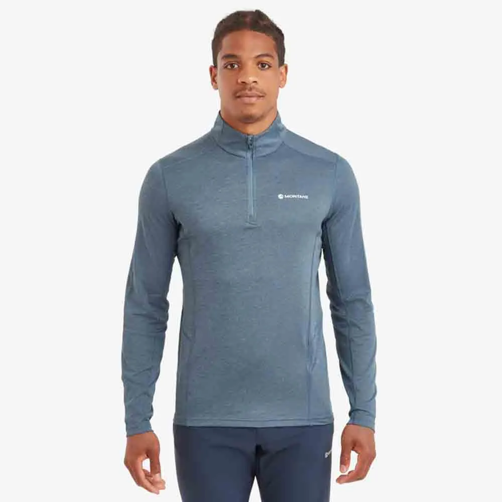 男裝高領拉鍊長袖快乾T恤 Men's Dart Zip Neck LS
