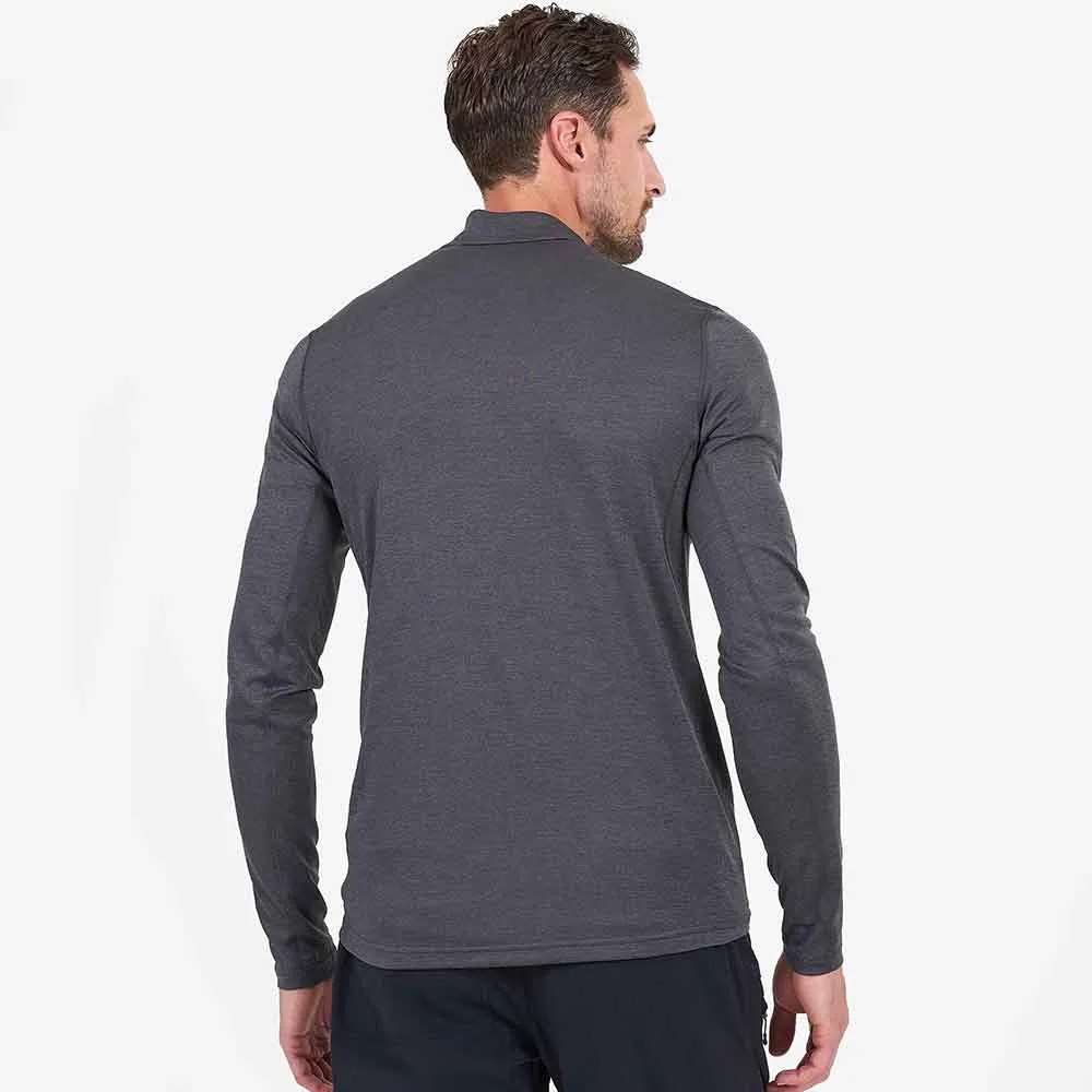 男裝高領拉鍊長袖快乾T恤 Men's Dart Zip Neck LS