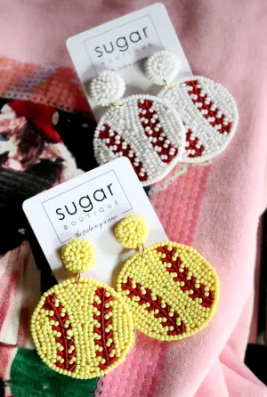 Take Me Out To The Ballgame Earrings