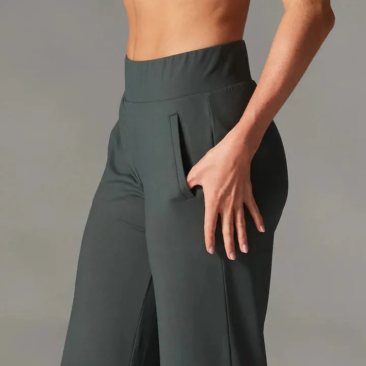 Tavi Brushed Tec Knit Wide Leg Pant