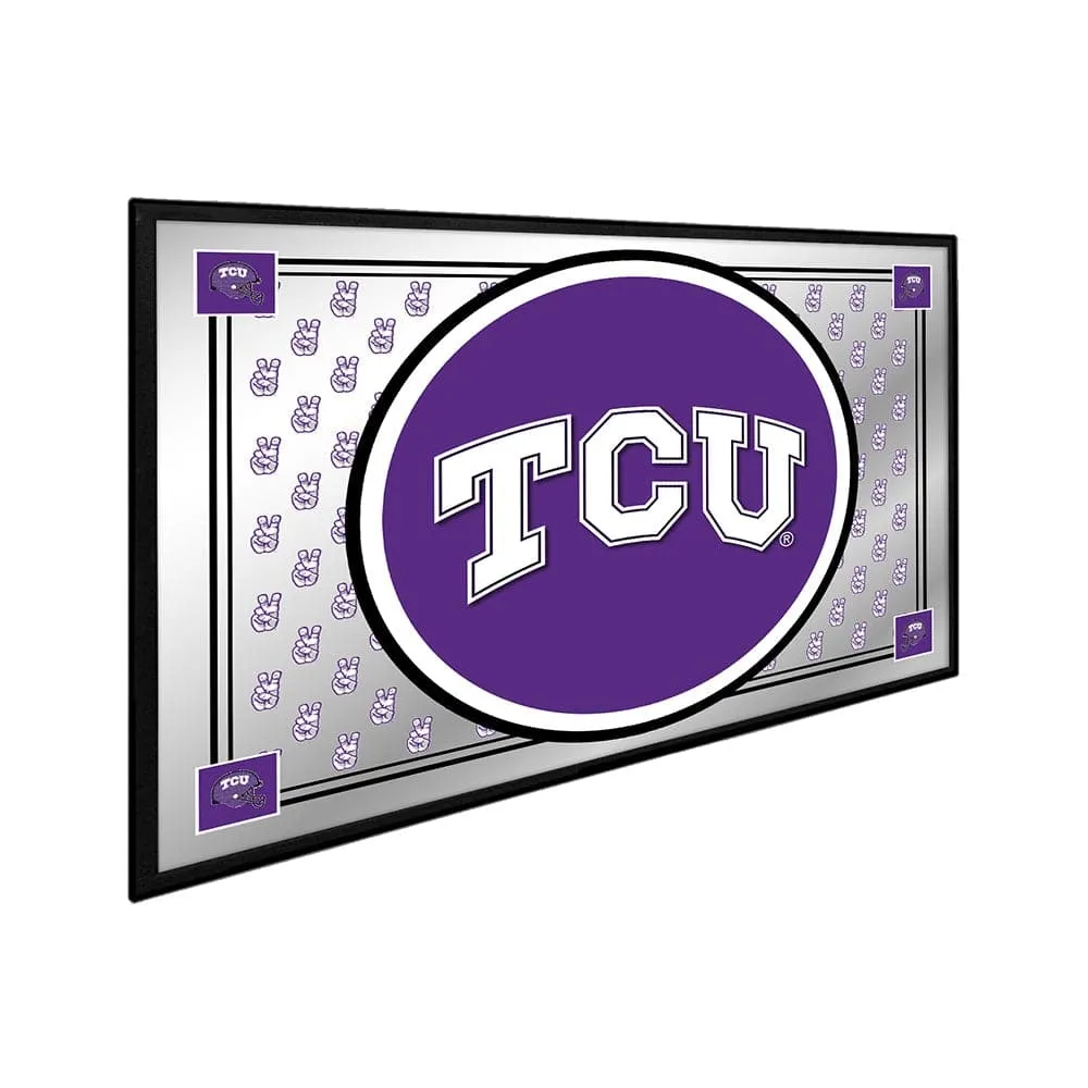 TCU Horned Frogs: Team Spirit - Framed Mirrored Wall Sign