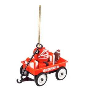 Team Wagon Ornament, Georgia,3ot914wgn