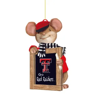Texas Tech University, Holiday Mouse Ornament,3ot963mou