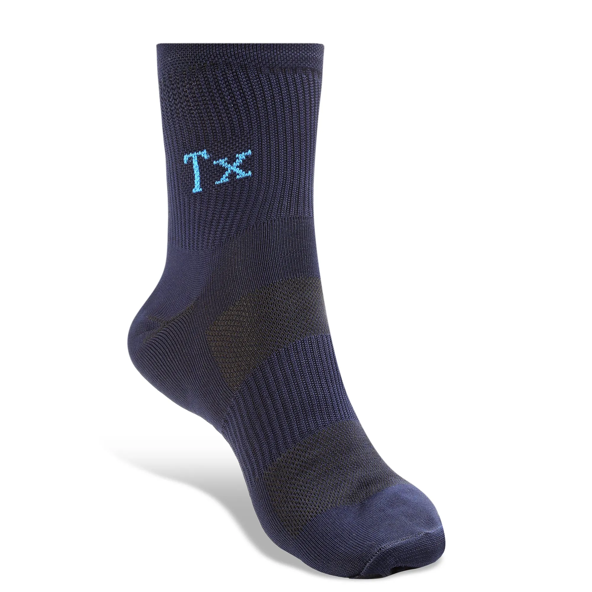 Texlon Men Ankle Length Polyamide Spandex Top Net Airy Long Rib Center Elastic Sports Socks Pack of 5
