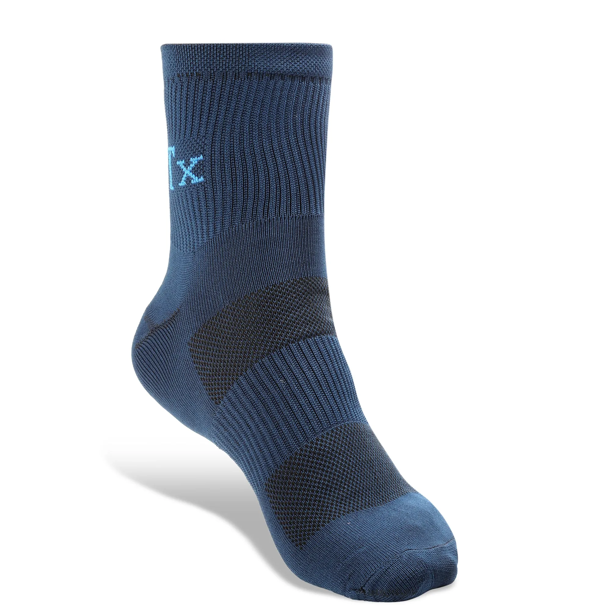 Texlon Men Ankle Length Polyamide Spandex Top Net Airy Long Rib Center Elastic Sports Socks Pack of 5