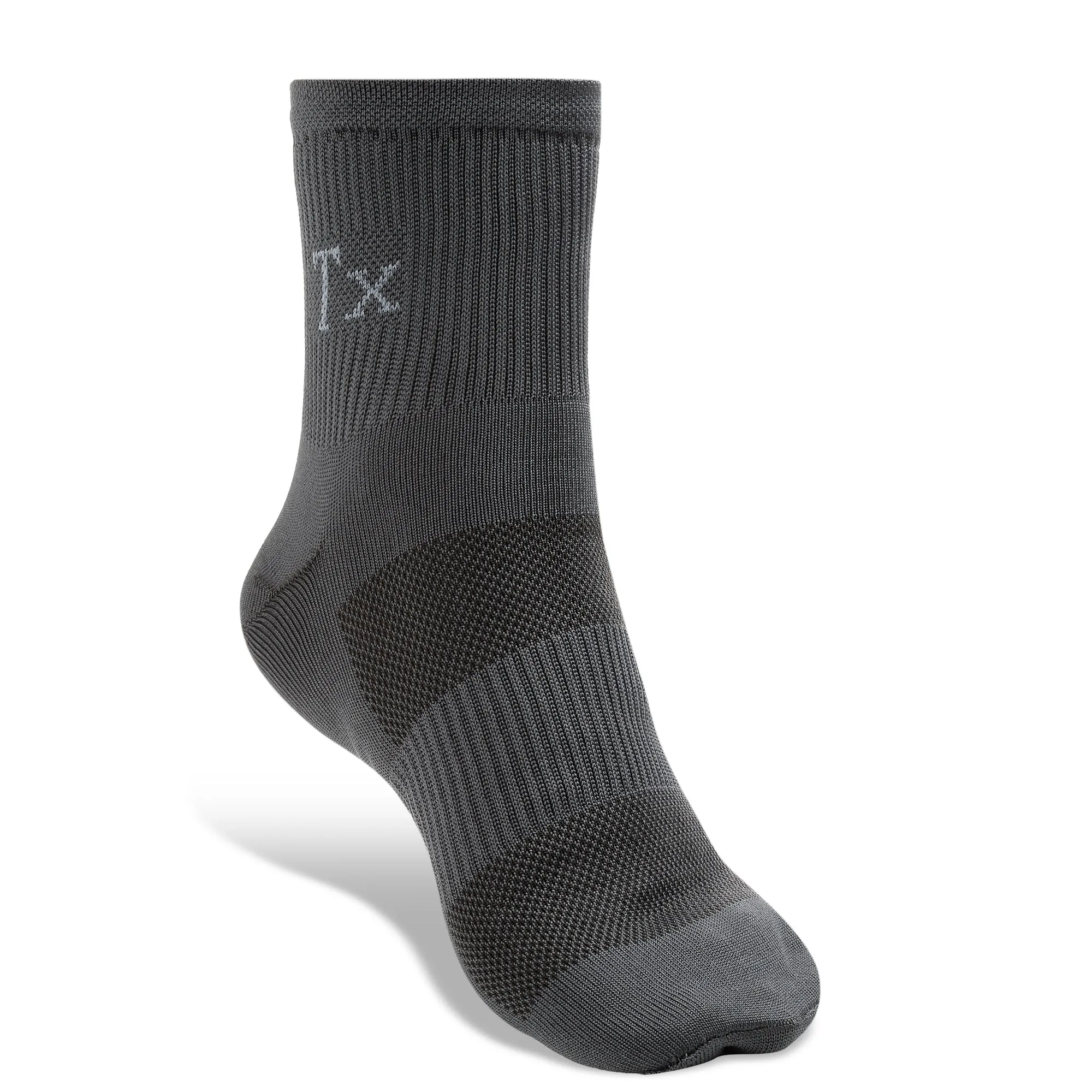 Texlon Men Ankle Length Polyamide Spandex Top Net Airy Long Rib Center Elastic Sports Socks Pack of 5