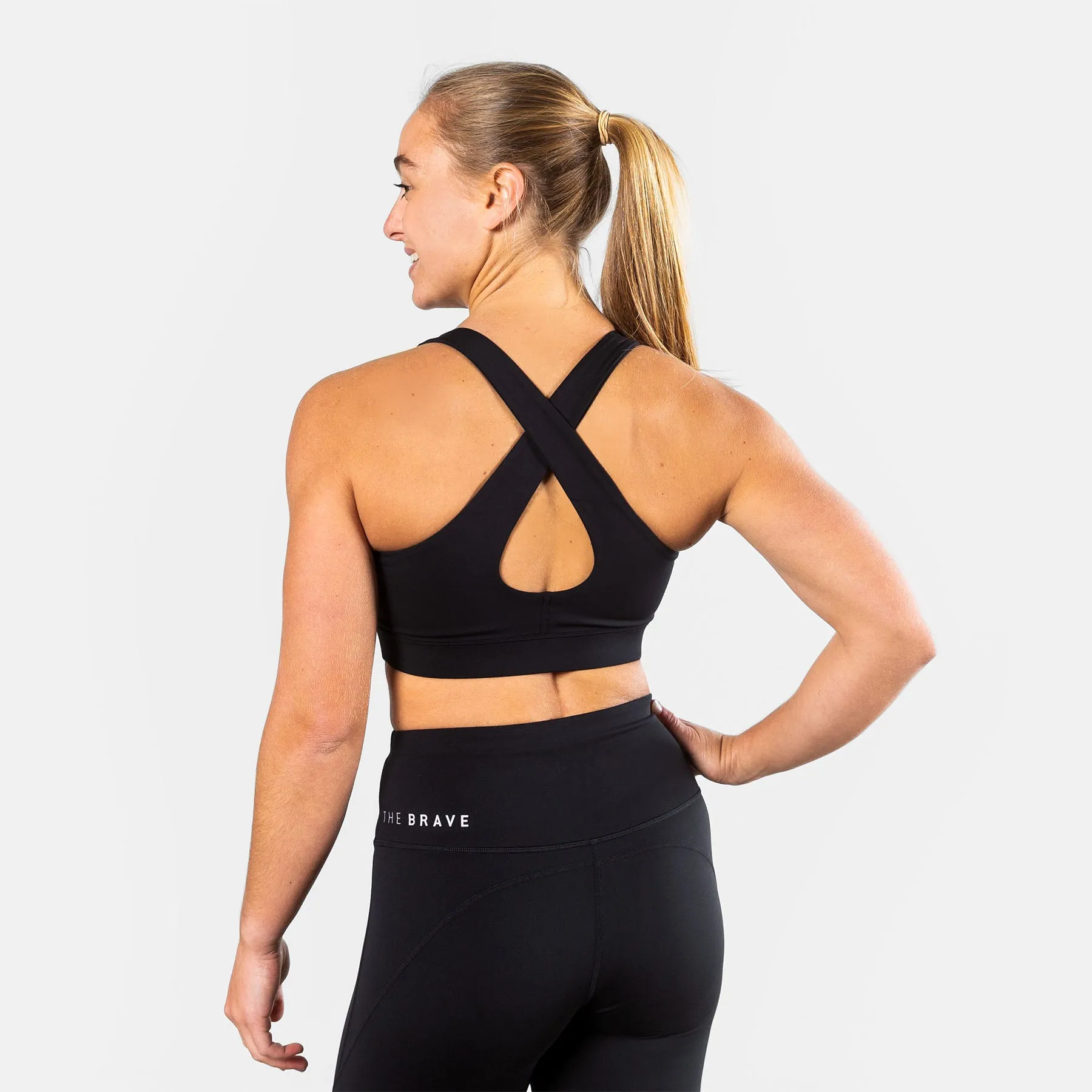 THE BRAVE - WOMEN'S SCULPT SPORTS BRA - BLACK