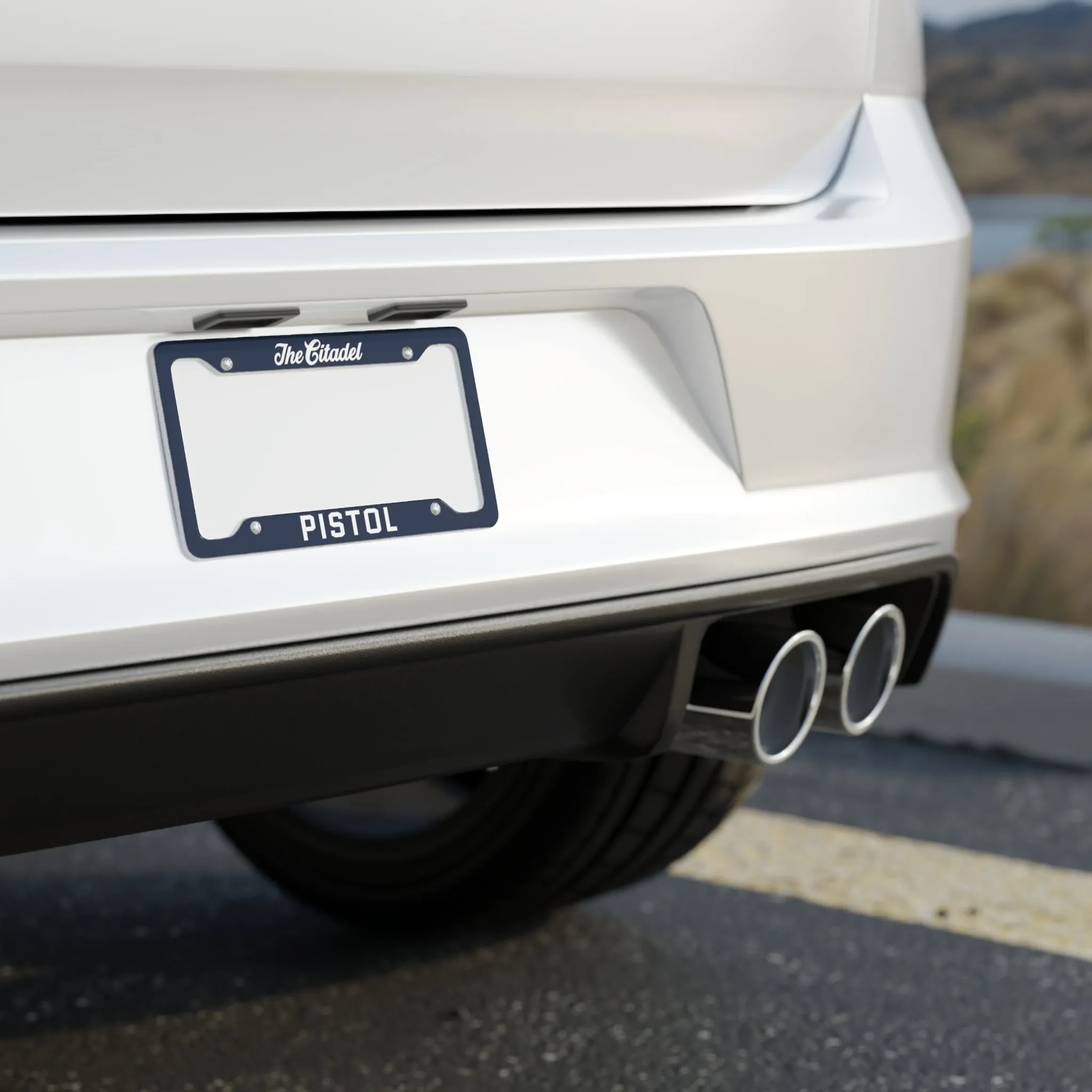The Citadel, Word Mark, Club Sports, Pistol License Plate Frame